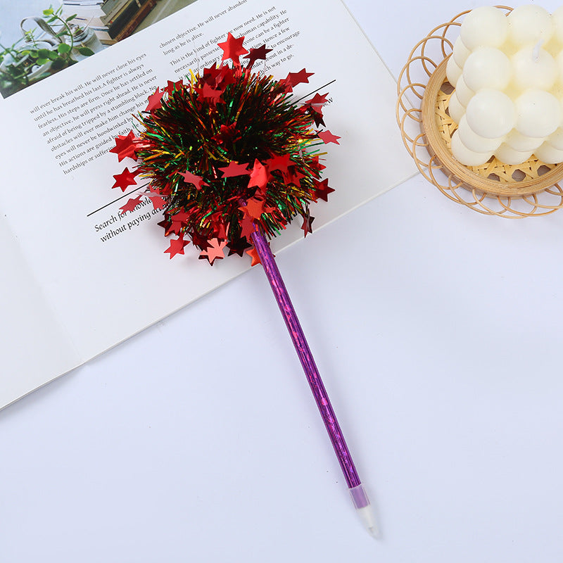 Wholesale shiny star  three-dimensional Garland pen