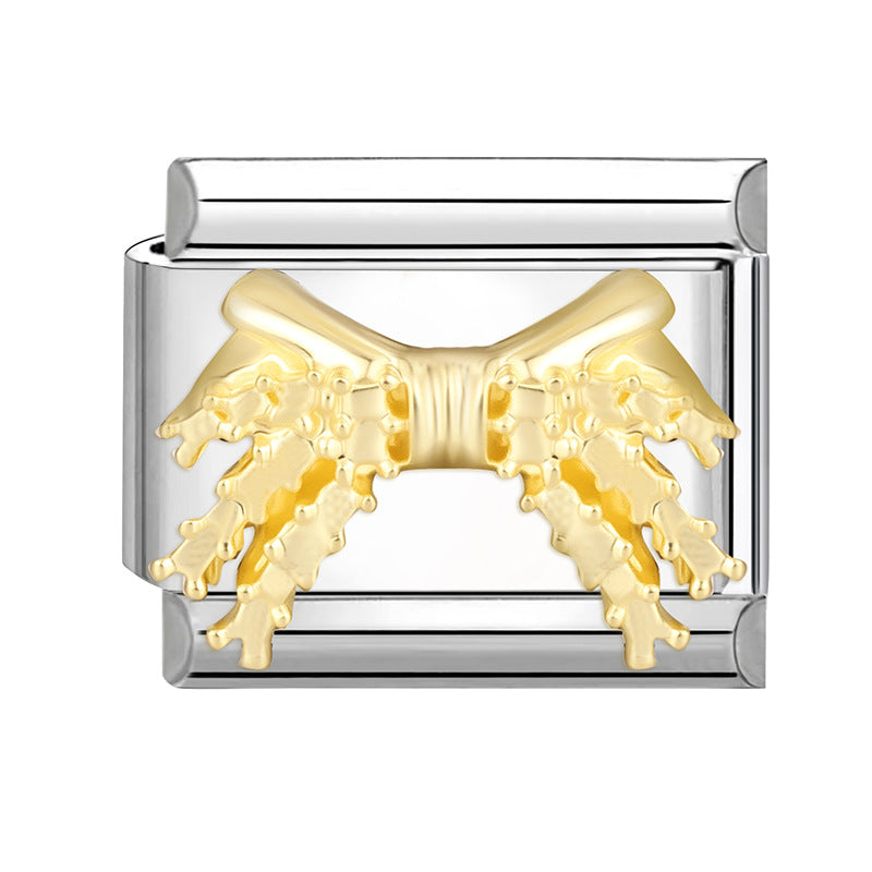 Wholesale Italian Charm Bracelet 9mm DIY Splicing Cute Creative Stainless Steel Composable Bracelet