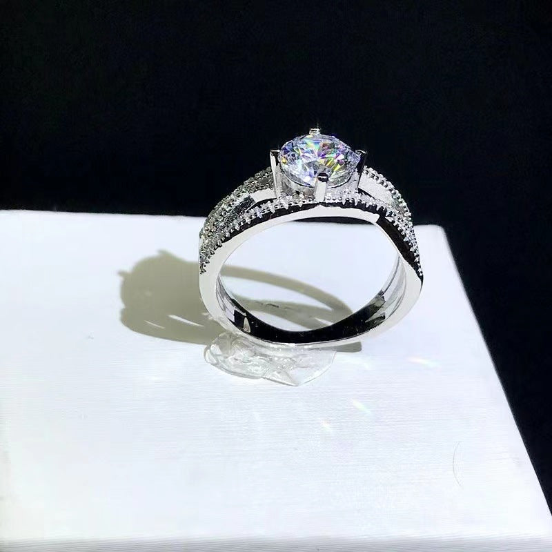 Wholesale Seiko Closed 1 karat  Mosan Diamond Ring