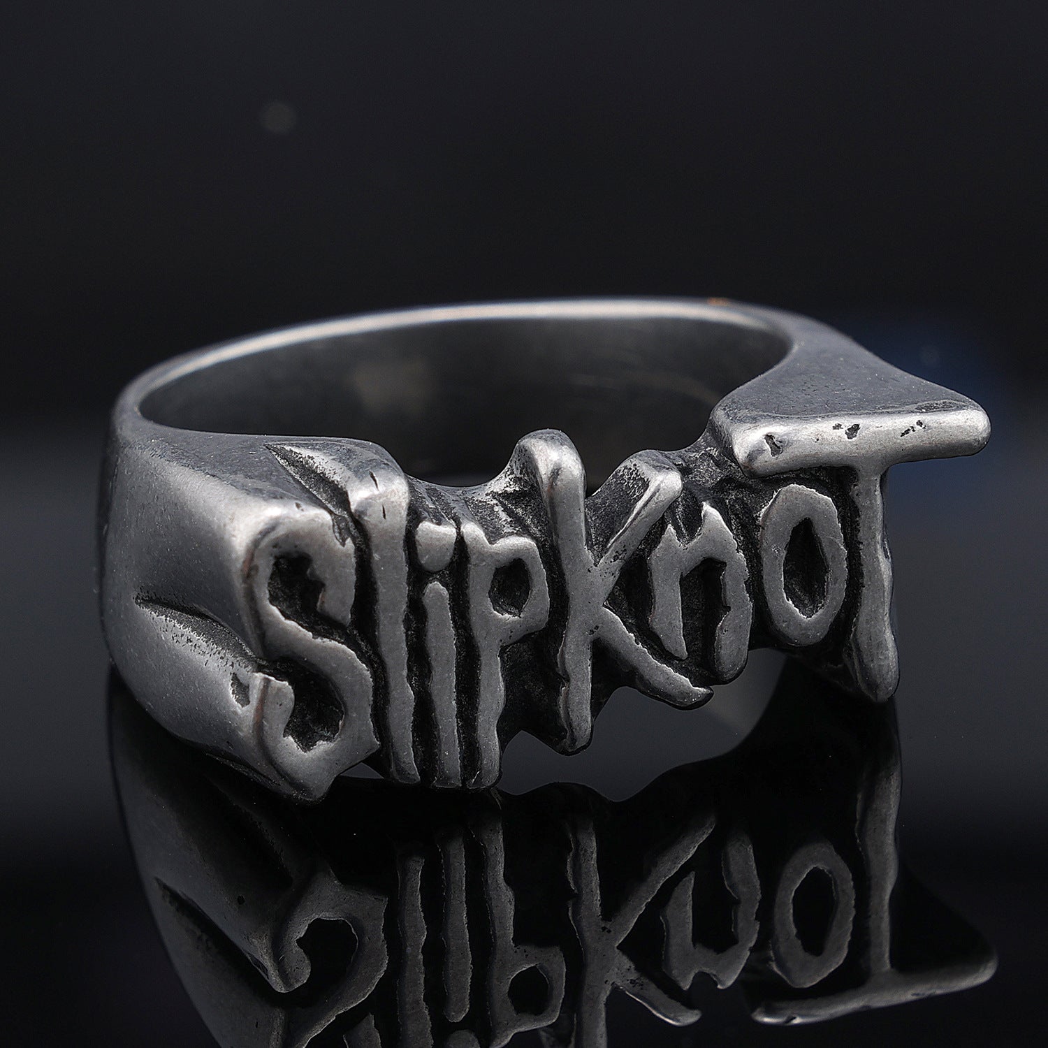 Wholesale  punk locomotive fashion  English stainless steel ring