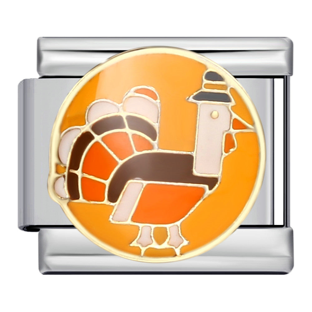 Wholesale Italian Charm Bracelet 9mm DIY Splicing Removable Thanksgiving Elements Stainless Steel Composable Bracelet