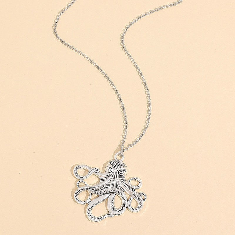 Wholesale  Retro Octopus Pendant Necklace