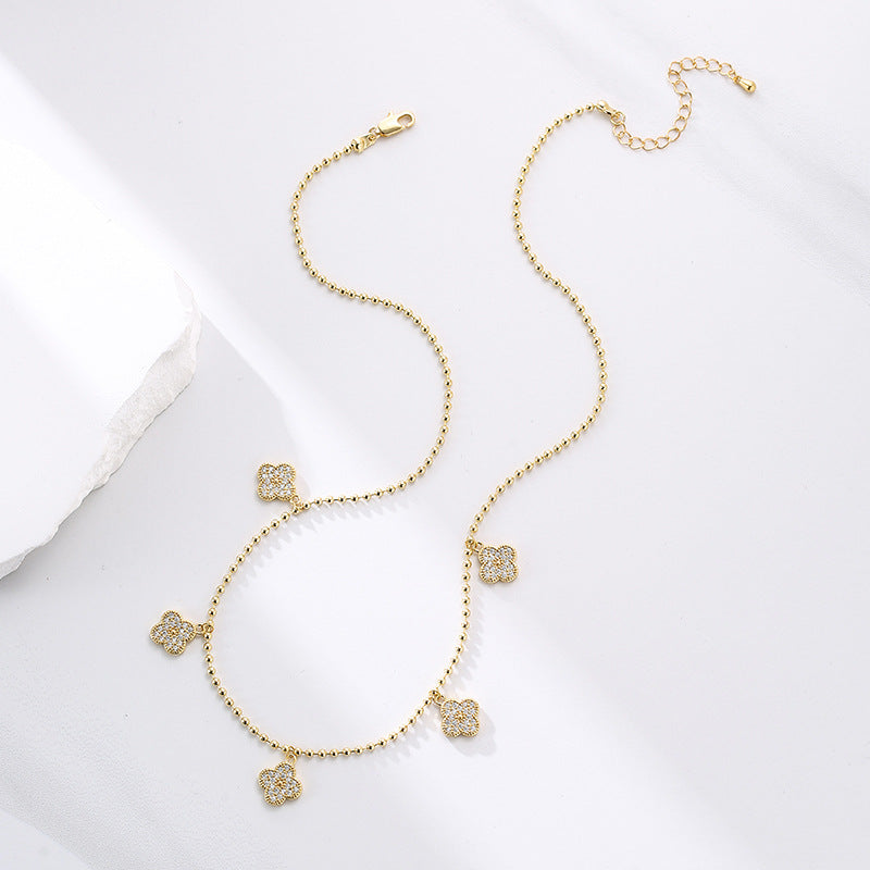 Wholesale Gold and Silver Two-color Necklace