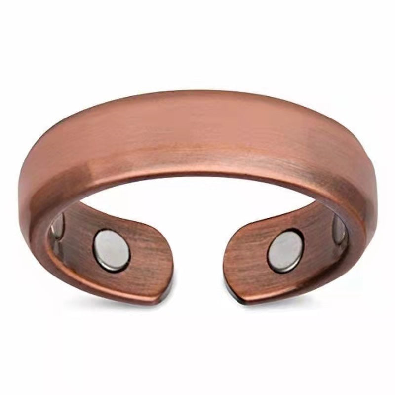 Wholesale  Double Magnet Ring Metal Glossy Creative Jewelry