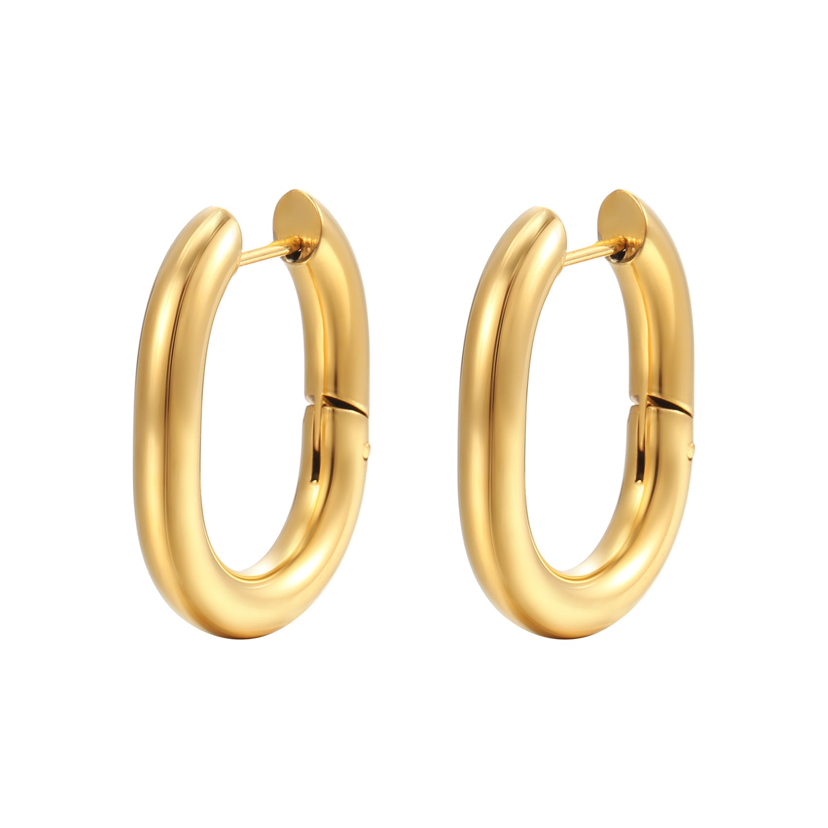 Wholesale 14K Gold-plated Stainless Steel Gold U-shaped Ear Buckle