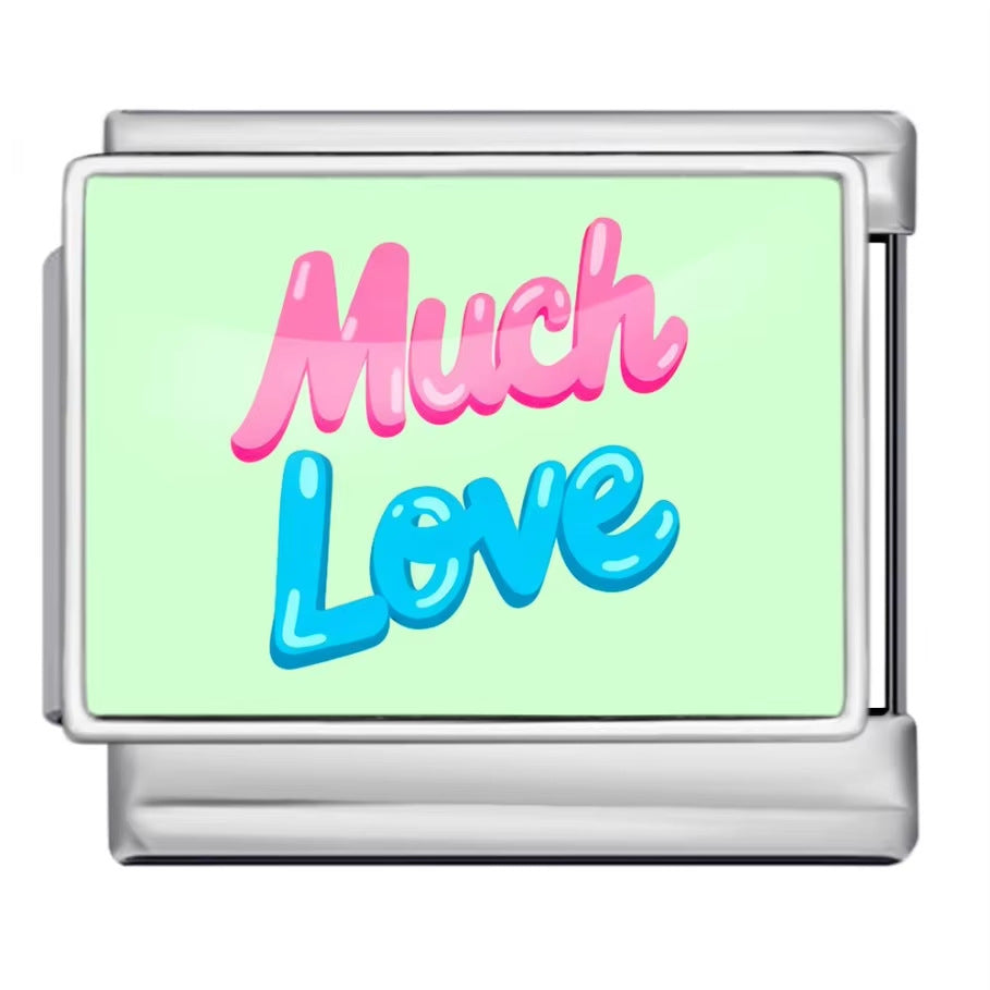 Wholesale italian Charm Bracelet 9mm DIY Colorful English Series Creative Stainless Steel Composable Bracelet