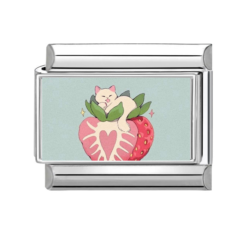 Wholesale 9mm Italian Charm Starter Bracelets DIY Cute Pet Series Stainless Steel Composable Bracelet