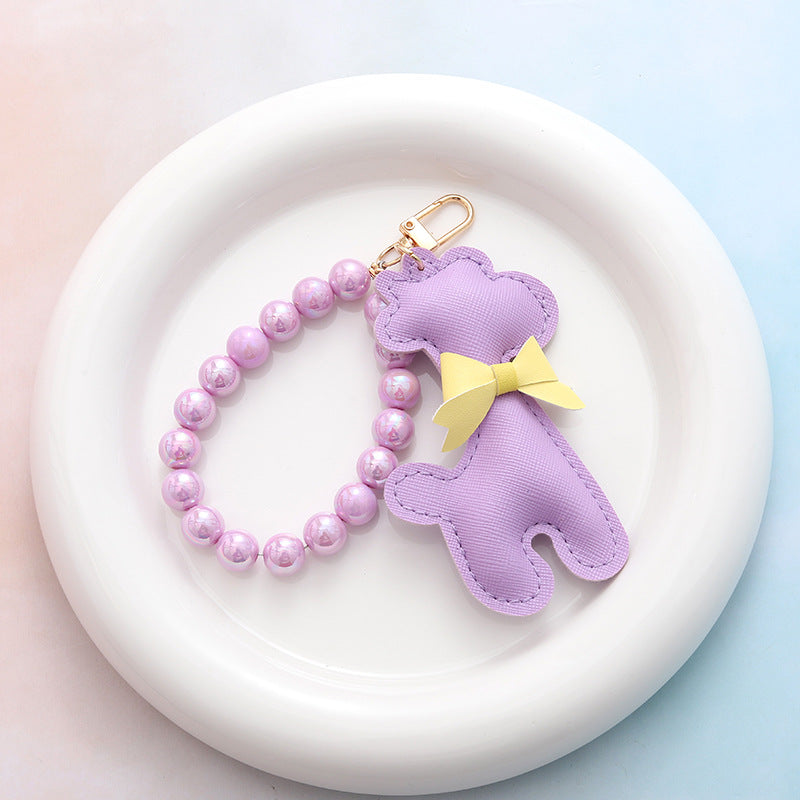 Wholesale Mermaid Beaded Deer Pendant Keychains ACC-KC-GeLian006