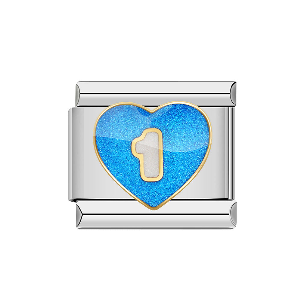 Wholesale Italian Charm Bracelet 9mm DIY Splicing Cute Creative Stainless Steel Composable Bracelet