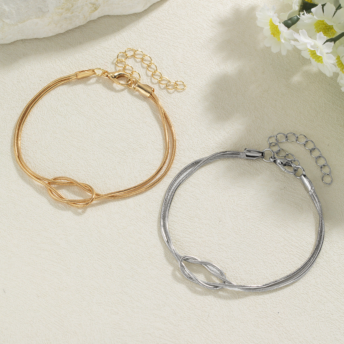 Wholesale  Knot Snake Bone Bracelet