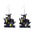 Wholesale Halloween Themed Earrings Funny Ghost Pumpkin Bat  Acrylic Earrings