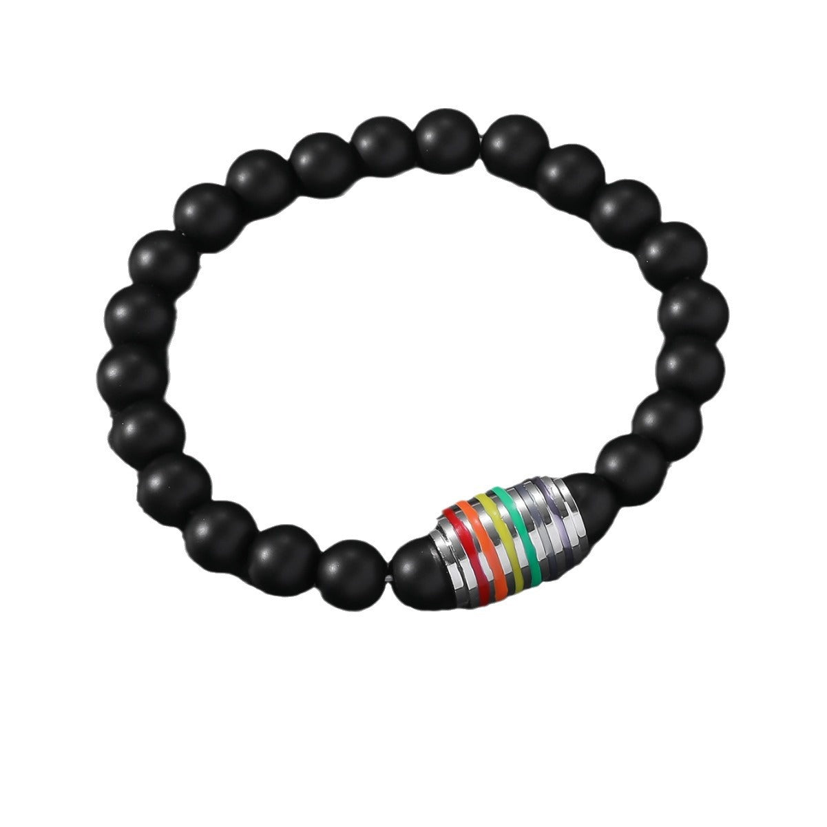 Wholesale Colorful Black Beaded Bracelet ACC-BT-JunJie017