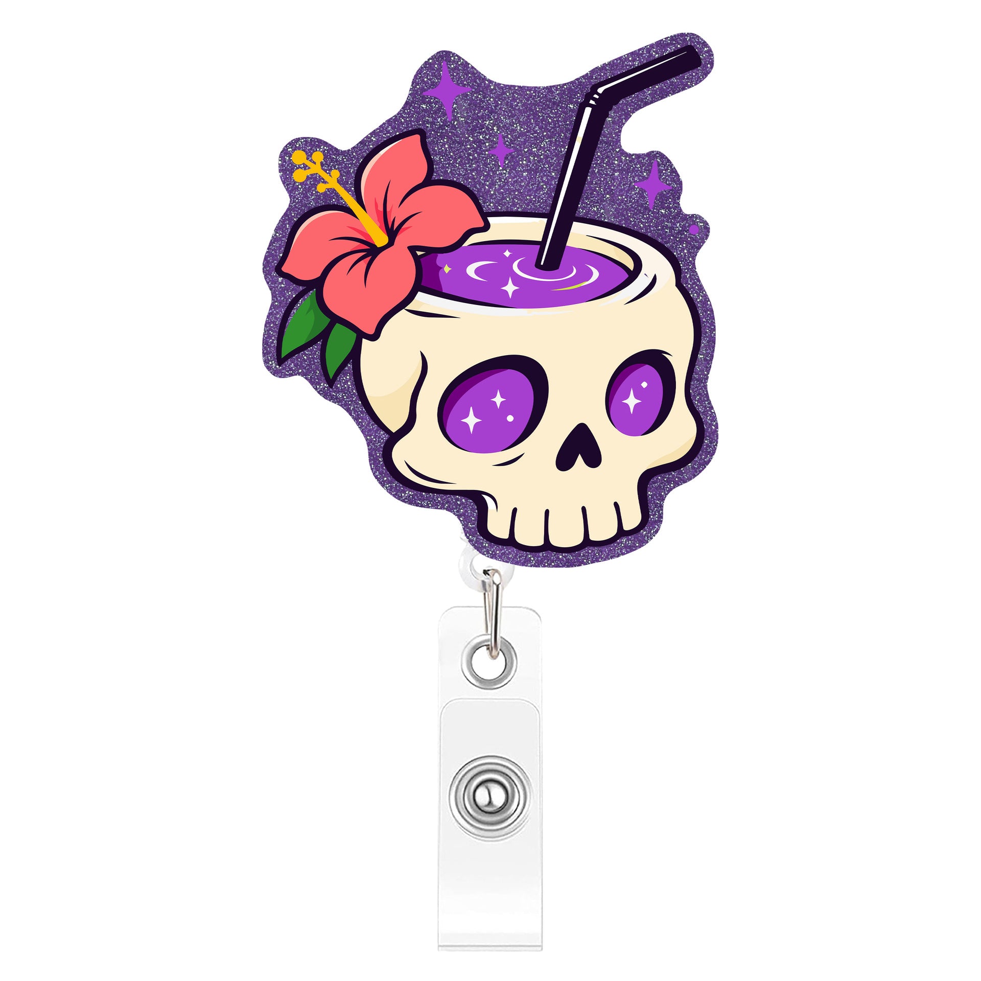 Wholesale  Dessert Acrylic Retractable Badge Reel Fun Creative ID Card Holder Pendant Decorative Accessory For Boutique Resale