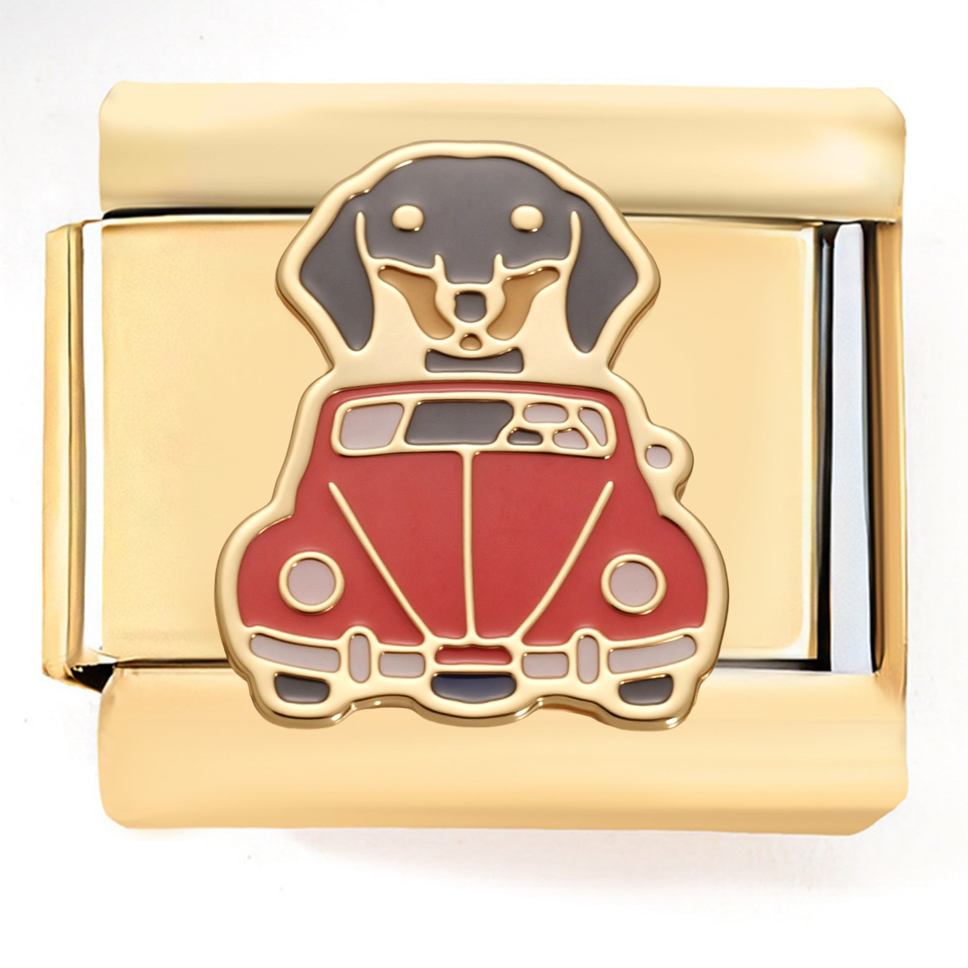 Wholesale  Italian Charm Bracelet 9mm DIY Bumblebee   Creative Stainless Steel Composable Bracelet