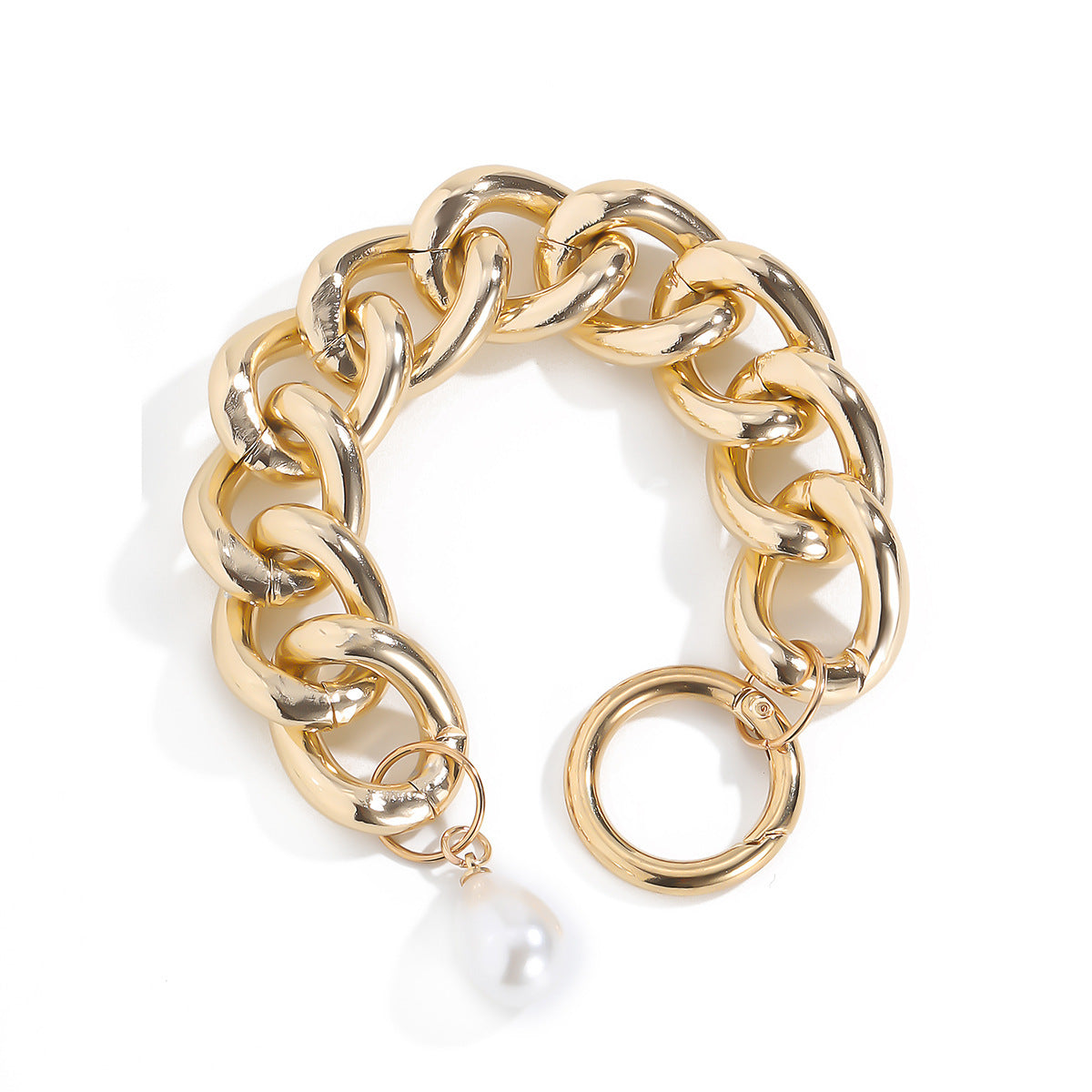 Wholesale  geometric hollow thick chain bracelet