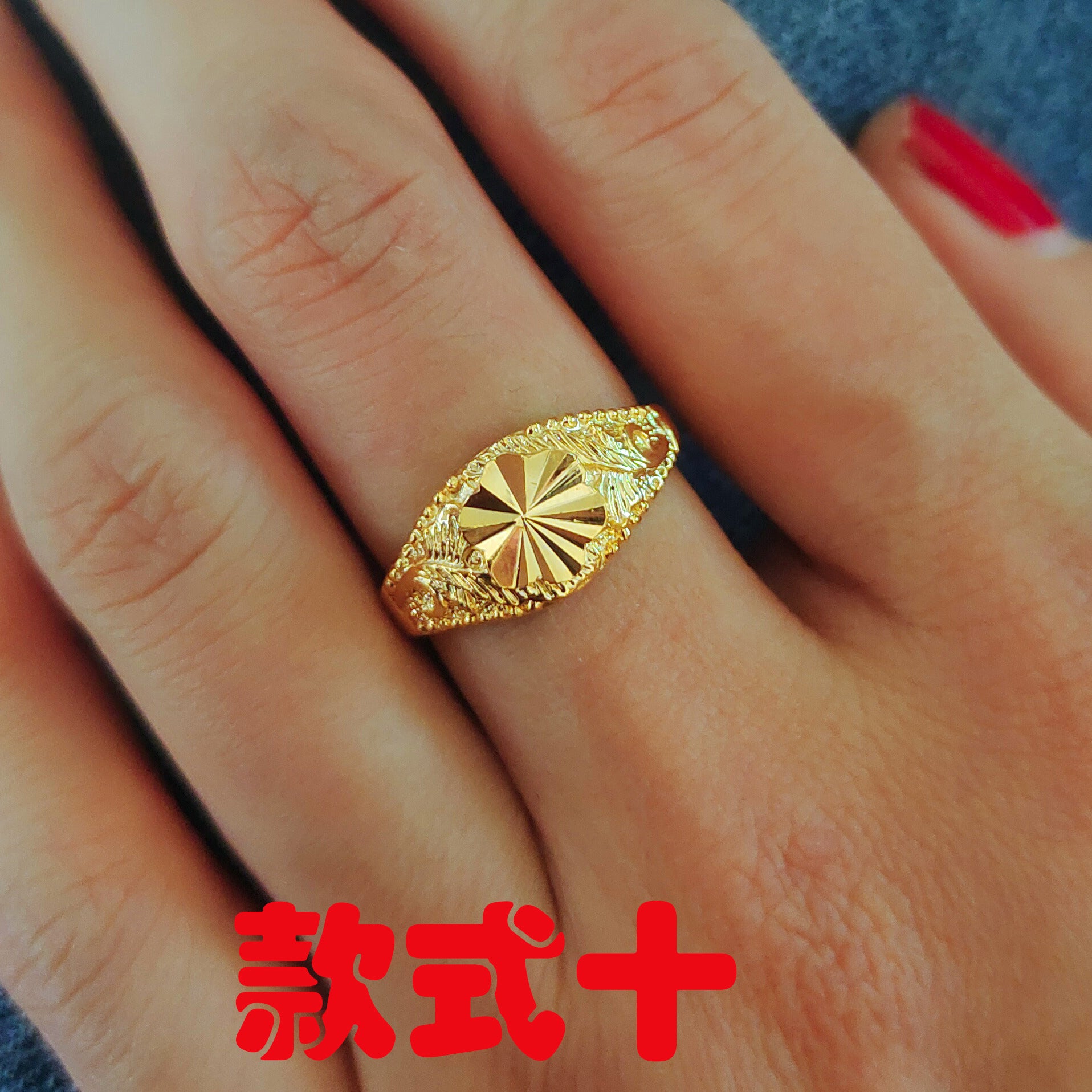 Wholesale Gold Big Flower Ring ACC-RS-WanXi010