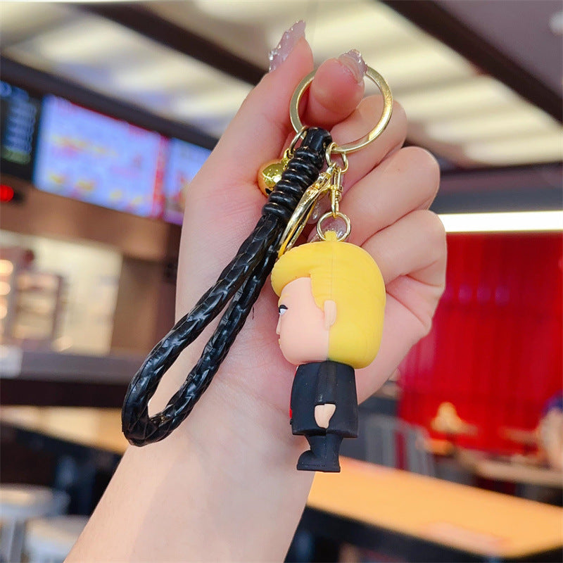 Wholesale Cute cartoon silicone keychain