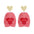 Wholesale Valentine's Day  Lover Text Acrylic Earrings