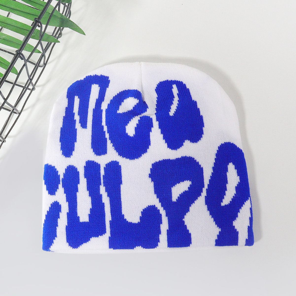 Wholesale Initials Jacquard Knitted Hat Beanie ACC-HT-Junl003