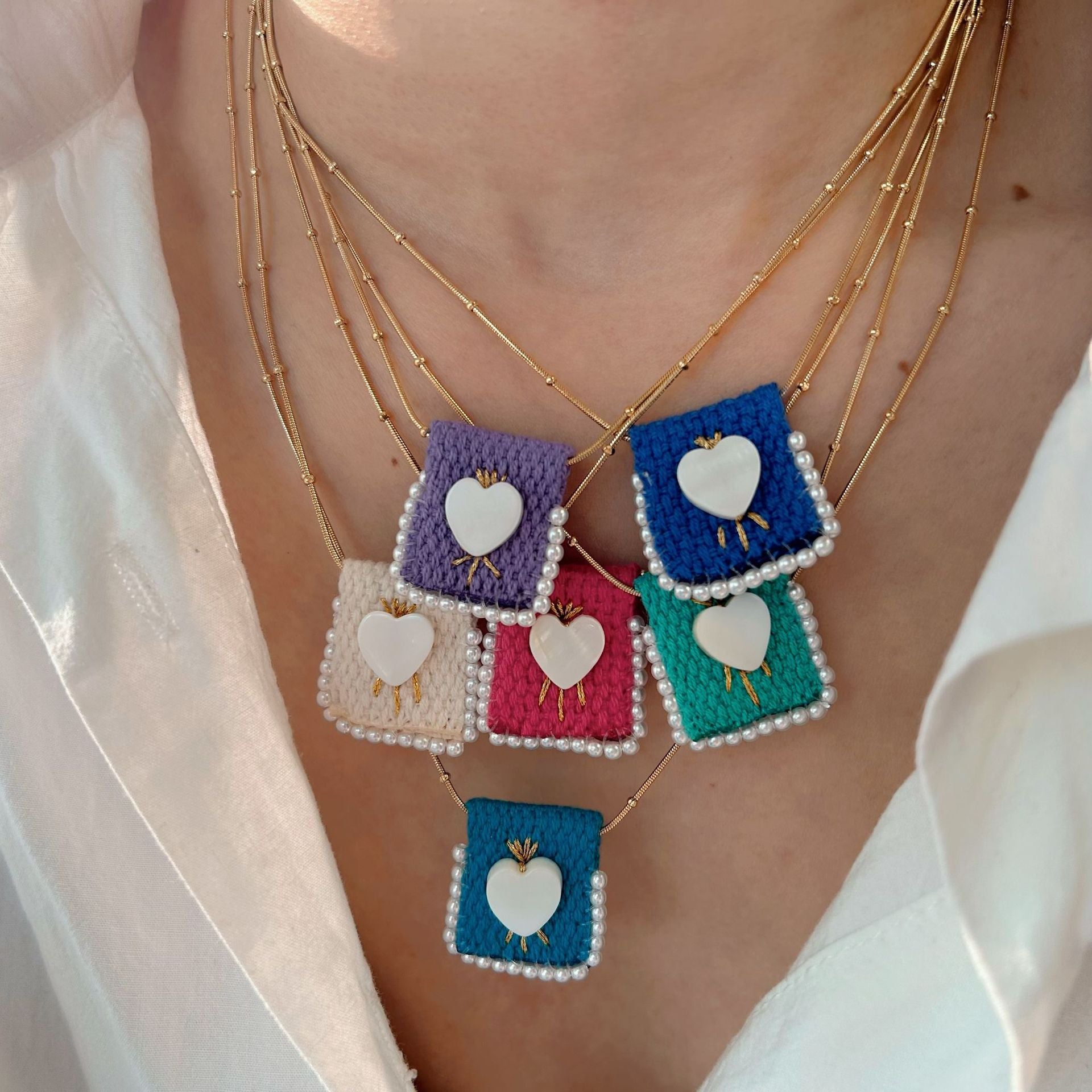 Wholesale  Handmade Bag Stainless Steel Necklace