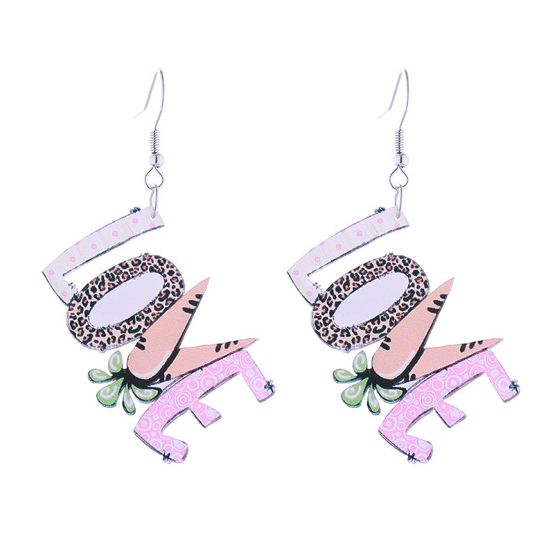 Wholesale Easter Acrylic Egg Carrot Truck Earrings ACC-ES-CT029