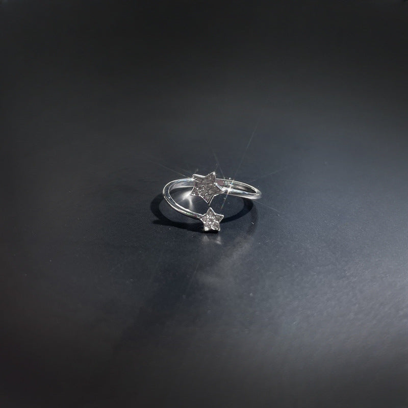 Wholesale Light luxury high-grade full Diamond Star series open ring