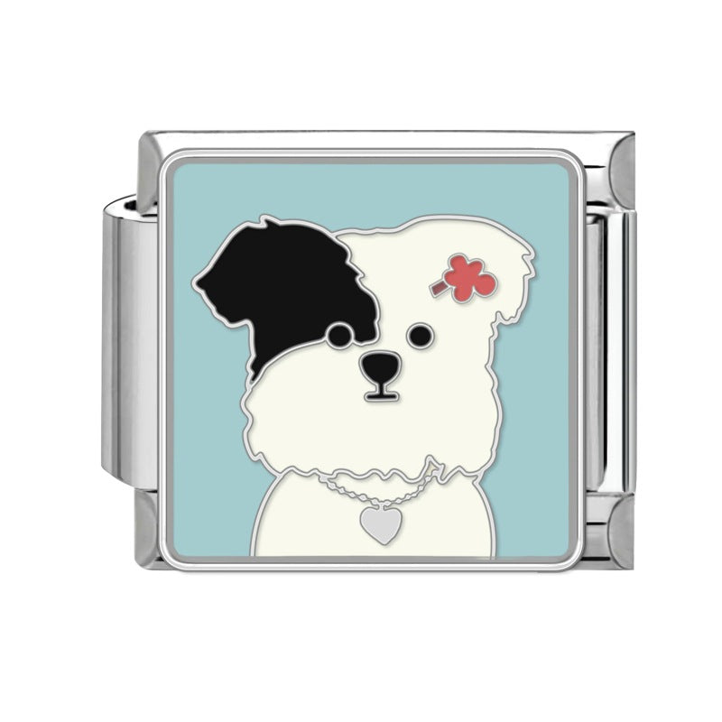 Wholesale Italian Charm Bracelet 9mm DIY Splicing Cartoon Pet Series Stainless Steel Composable Bracelet