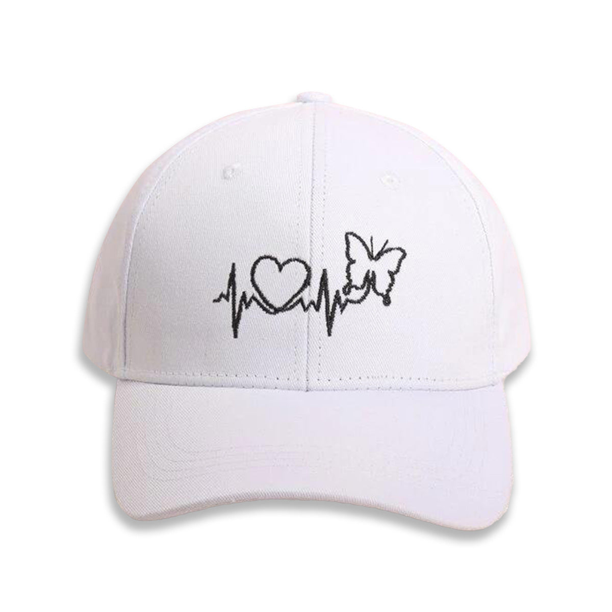 Wholesale Versatile Butterfly Heart EKG Peaked Cap Sun Visor Baseball Cap Hat ACC-HT-TangQiu014
