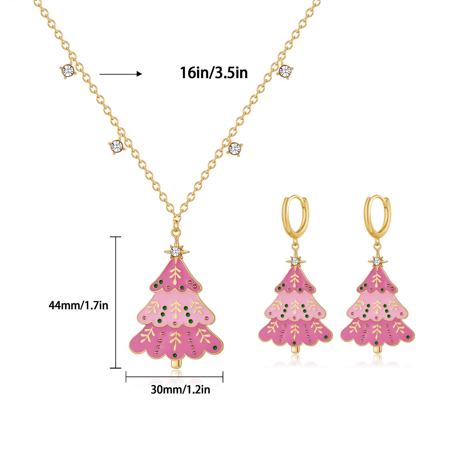 Wholesale Christmas Tree Necklace