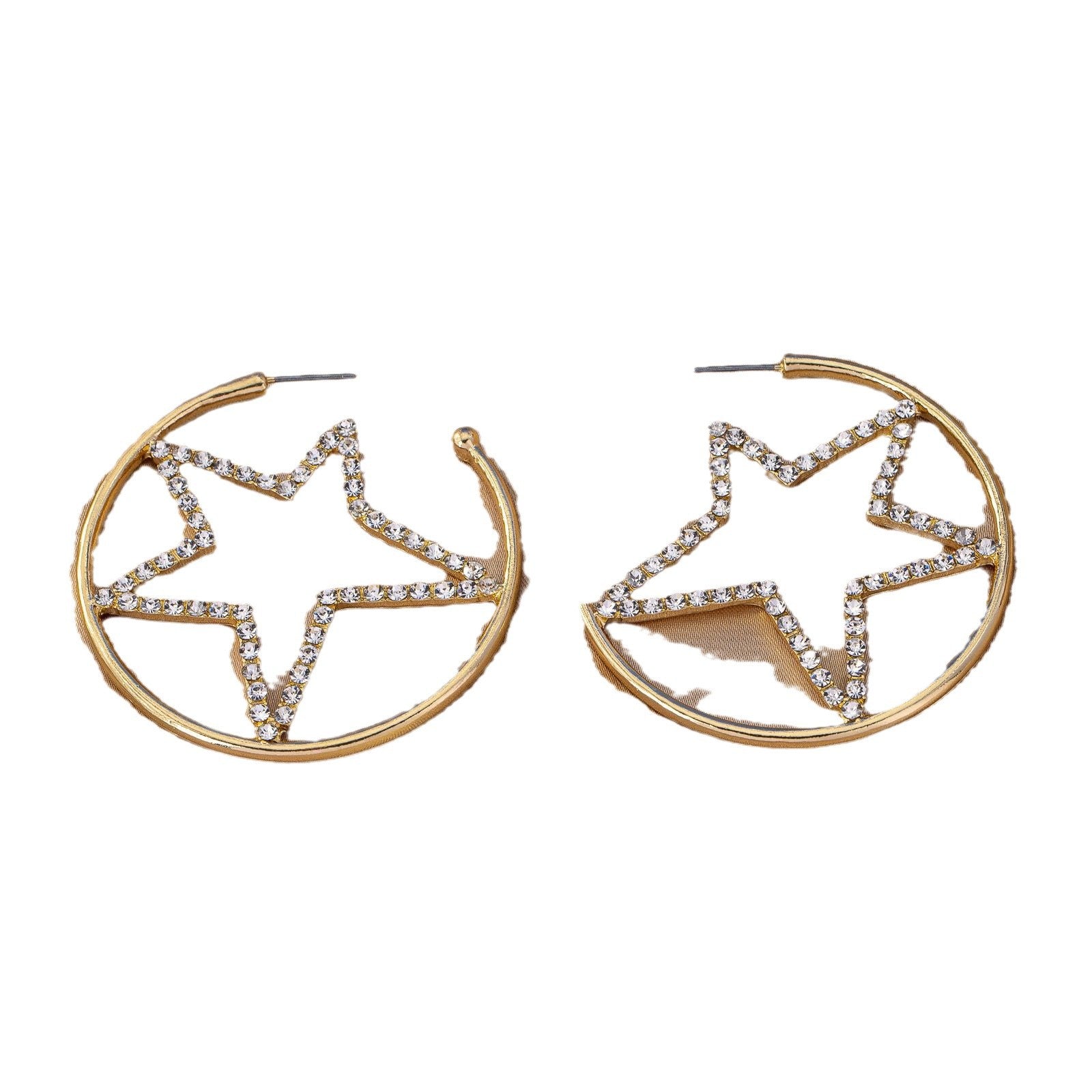 Wholesale Star rhinestone earrings