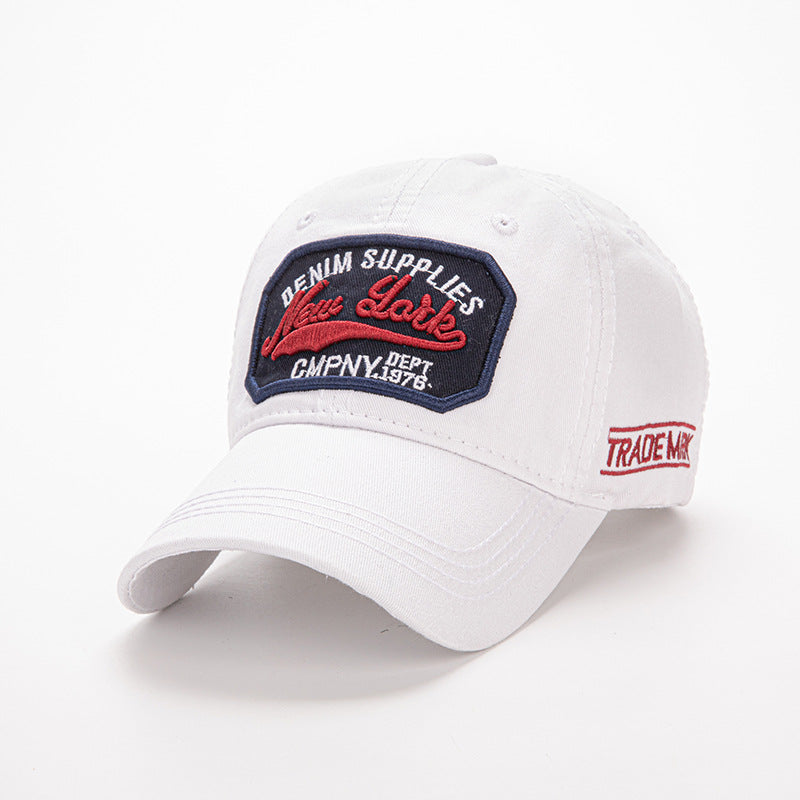 Wholesale Washed patch letter embroidered baseball cap