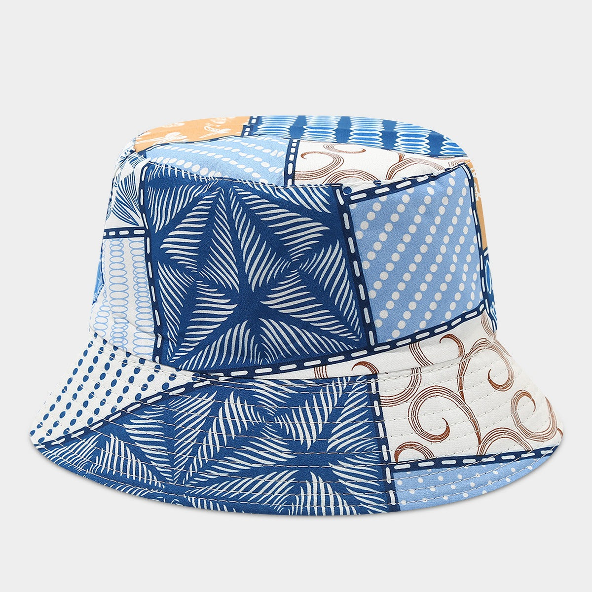 Wholesale Bohemian Small Flower Full Print Sunscreen Fisherman Hat