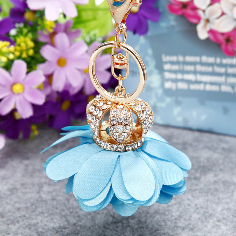 Wholesale Flower Zinc Alloy Keychain ACC-KC-RuiYuan001