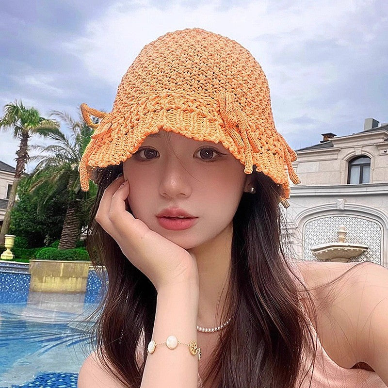 Wholesale Hollow Woven Fisherman Hat Bucket Hat
