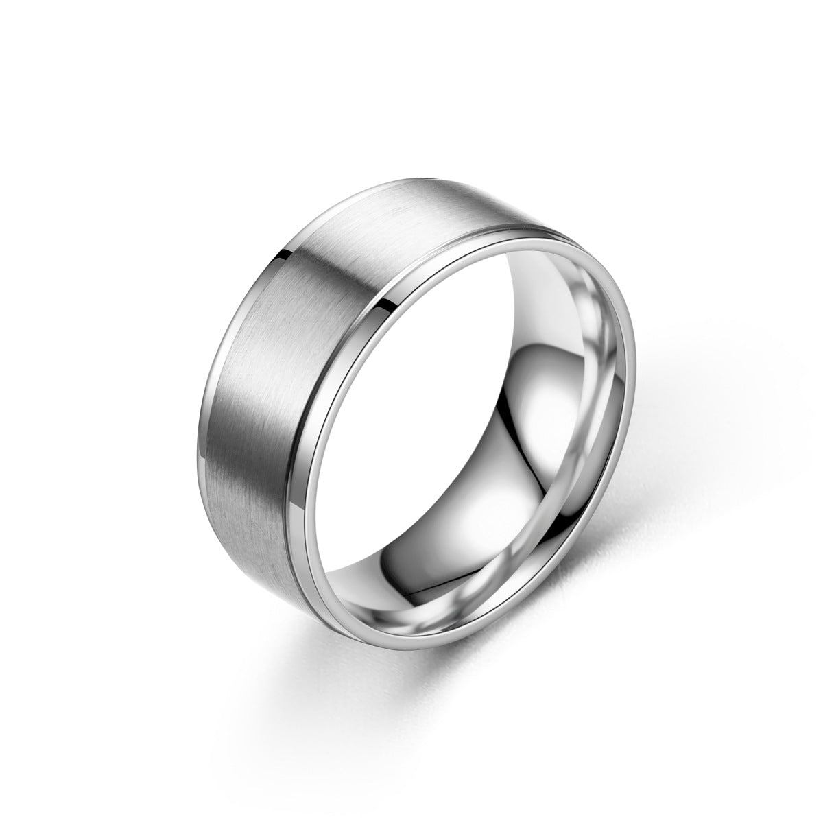 Wholesale  titanium steel ring men's simple plain ring