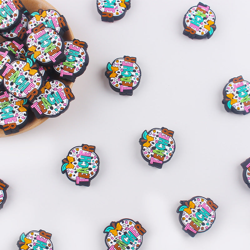 Wholesale Cartoon Cute Cartoon Teacher's Day Apple Series Focal Beads DIY Bead Accessories