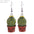 Wholesale 3D Small Potted Cactus Earrings