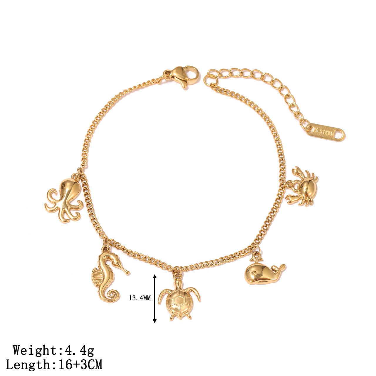 Wholesale Cute Cartoons Adjustable Titanium Steel Bracelet