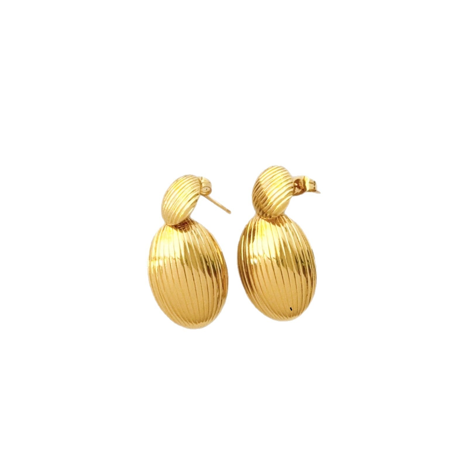 Wholesale Oval Vintage Stainless Steel Threader Earrings