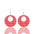 Wholesale Valentine's Day Heart Bow Round Acrylic Wooden Earrings