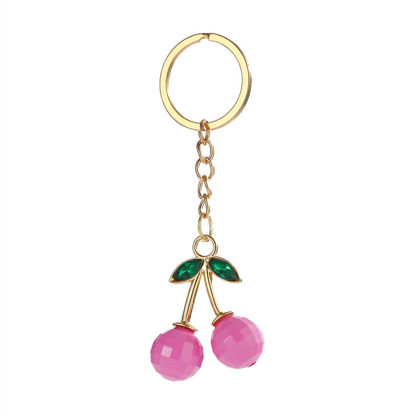 Wholesale Cherry Keychain  Flash Cherry Keychain