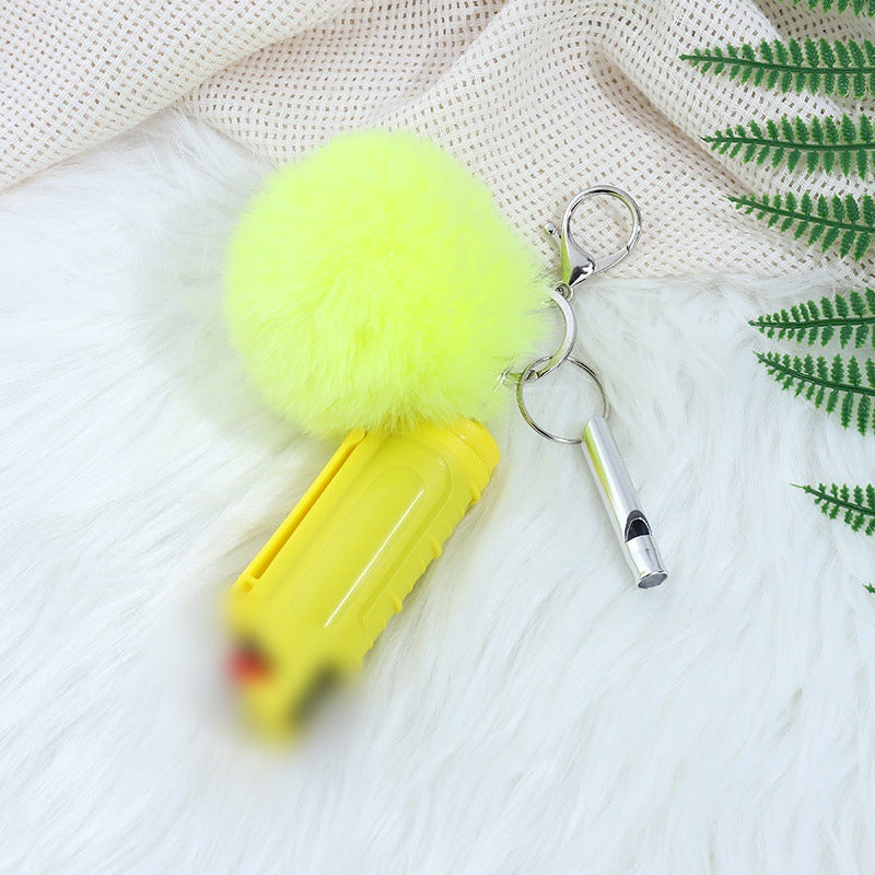 Wholesale Fur Ball Whistle Keychain Set Pom Pom ACC-KC-ZhiYa016