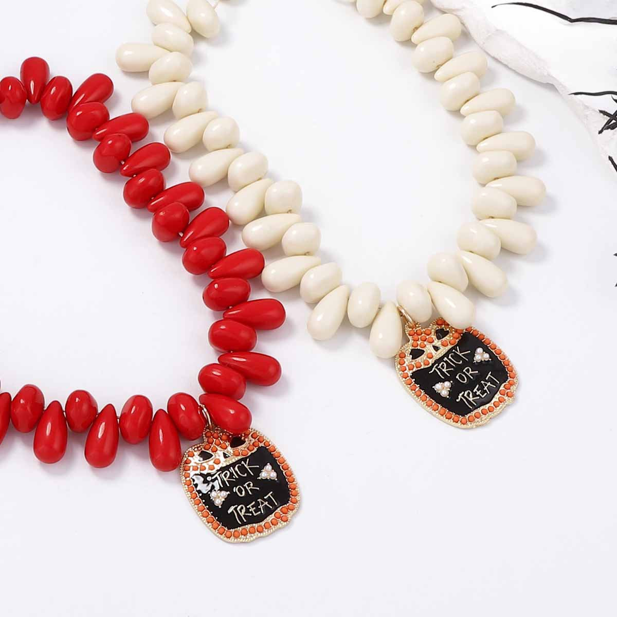 Wholesale  Beaded Alloy Oil-Dripping Owl Necklace