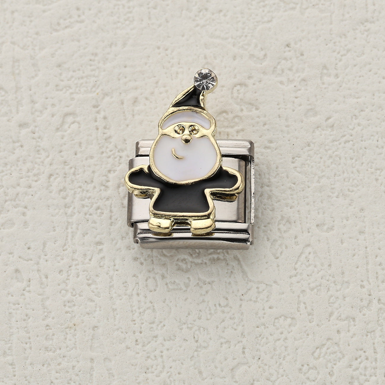 Wholesale 10pcs Italian Charm Bracelet 9mm DIY Splicing Christmas Collection Stainless Steel Composable Bracelet