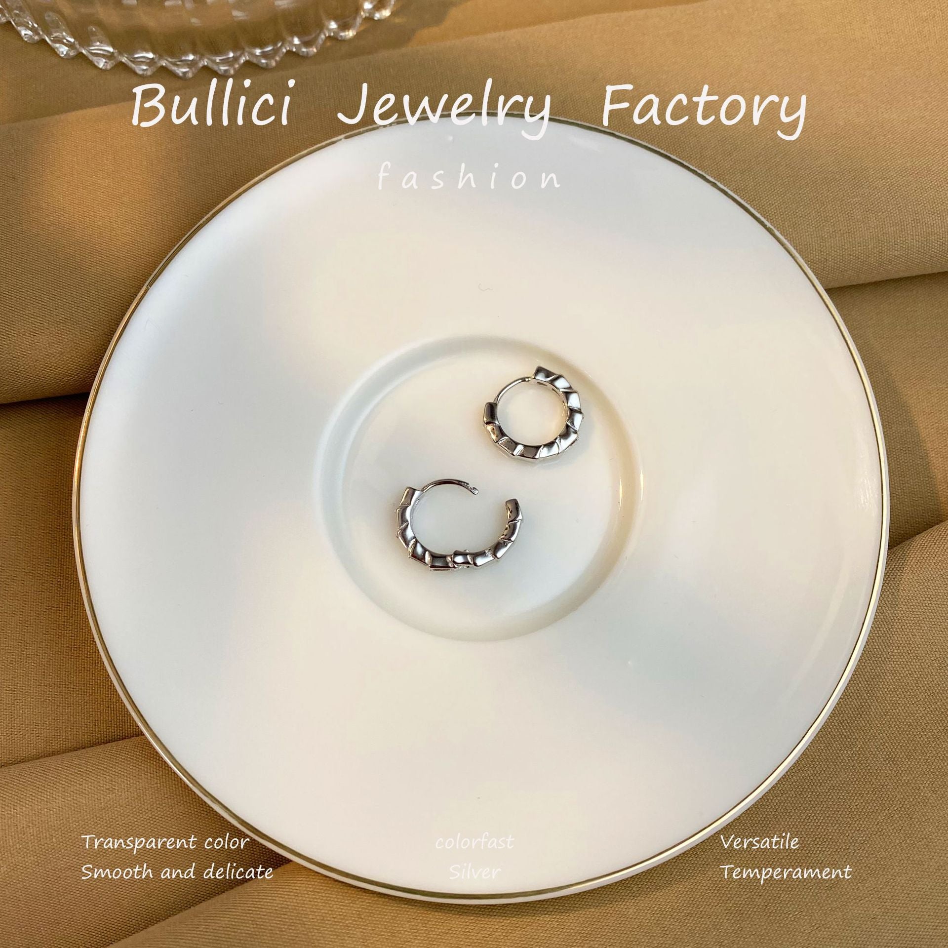 Wholesale  S925 Sterling Silver Earrings Women's Snake Bone Full Diamond Earrings