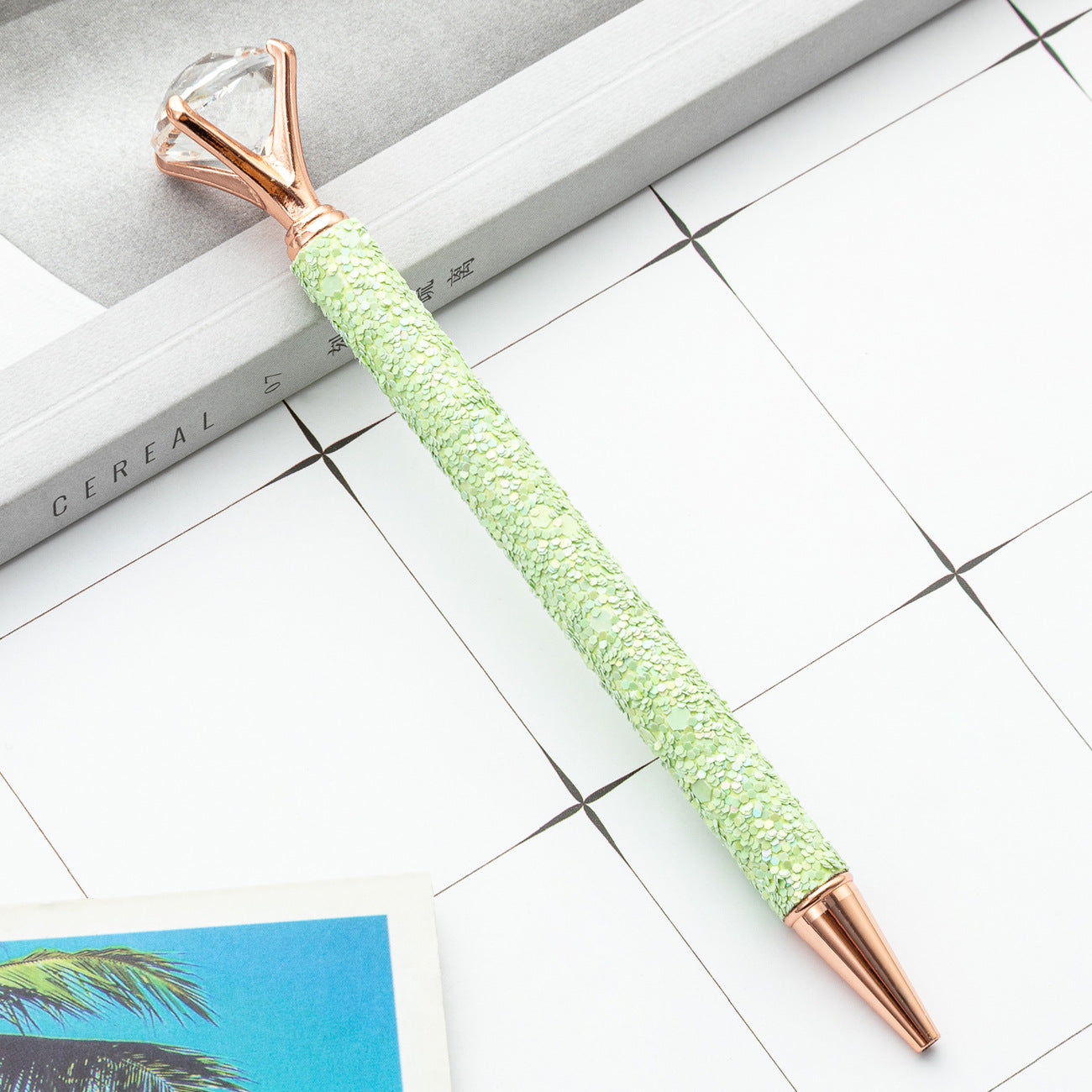 Wholesale Metal Sequin Ballpoint Pen  Creative Multicolor Glitter Powder Wrap Ballpoint Pen