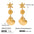 Wholesale 18K gold stainless steel ocean wind starfish shell pendant earrings