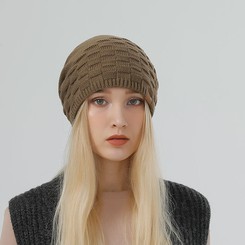 Wholesale  Knitted Hat Woolen Thread Turtleneck Cap