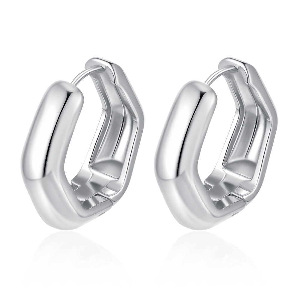 Wholesale Stainless steel geometric earrings