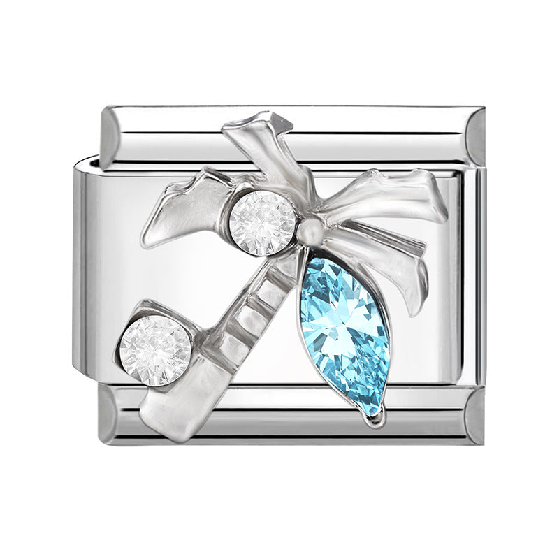 Wholesale Italian Charm Bracelet 9mm DIY Splicing Cute Creative Stainless Steel Composable Bracelet